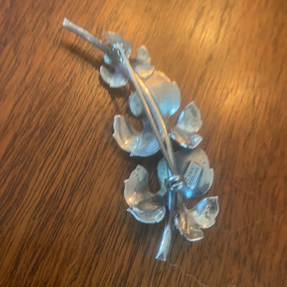 Sterling Silver Cascading Oak Leaf 🍁 Brooch - Picture 4 of 7